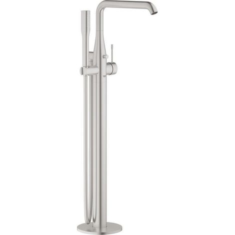 Grohe Essence - Miscelatore monocomando a pavimento per vasca da bagno, supersteel 23491DC1 (1/2)
