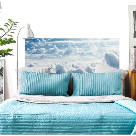 Sticker tête de lit, la tête dans les nuage, décor pour chambre, 60 cm X 160 cm (1/5)