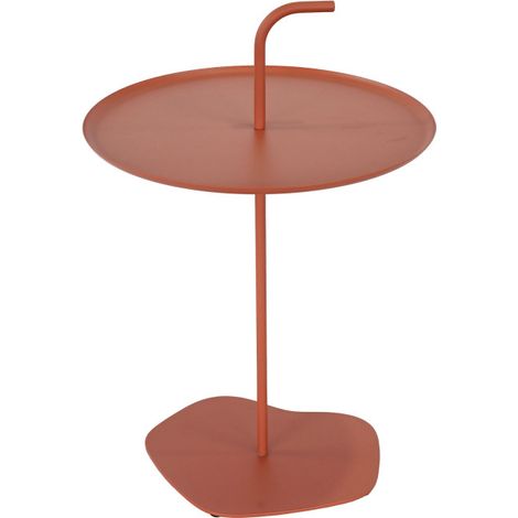 Table appoint ronde métal Ø 38 cm table basse jardin extérieur terrasse Sivo
