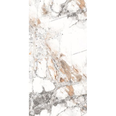 Carrelage sol / mur effet marbre blanc PATAGONIA VEINY l.60 x L.120 cm Brillant LIMCARO