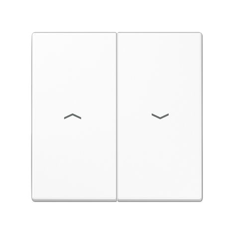 Tecla doble para interruptor o pulsador de persiana BLANCO JUNG LS 995 P WW (1/4)