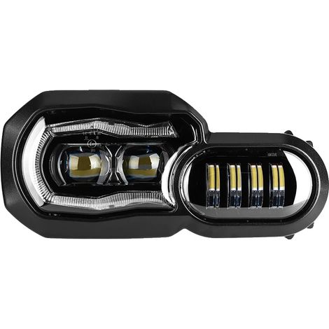 Ensemble de phare de moto, projecteur LED, certifié E-mark, Phare E9 (1/2)