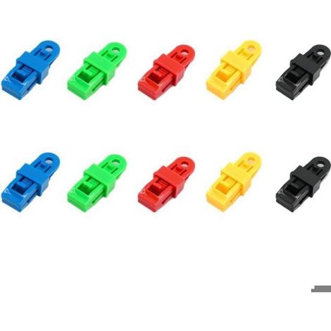 Pince À Bâche - Design Pied-De-Poule Avec Dents Inversées - Pour Auvents Bâches Housses De Bateau - Lot De 10 Pièces (1/5)