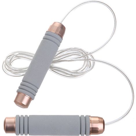 Corde à Sauter Poids - Poignées en Mousse - Réglable par Hauteur - Pour Entraînement Cardio et Fitness - 1 Pièce (1/5)
