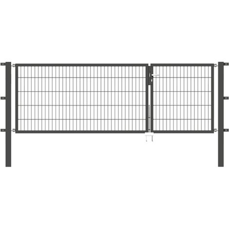 ALBERTS Doppeltor Flexo, fvz.anth Kst.b.RAL 7016, li.BxH1000+2000x1000, PF80x80/1700mm (1/3)
