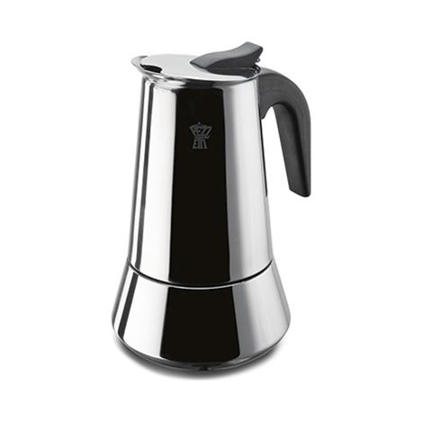 Cafetiere italienne - PEZZETTI - STEELEXPRESS - Acier inoxydable - 10 tasses - Tous feux dont induction - Argent