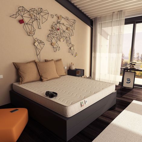 Baldiflex Materasso Water Foam Alto 18 cm Easy Materasso Piazza e mezza misura 120x190 cm