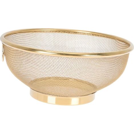 Fine Mesh Stainless Steel Colander Strainer and Sieve for Rinsing Rice and Washing Fruits Kitchen Essential (1/5)