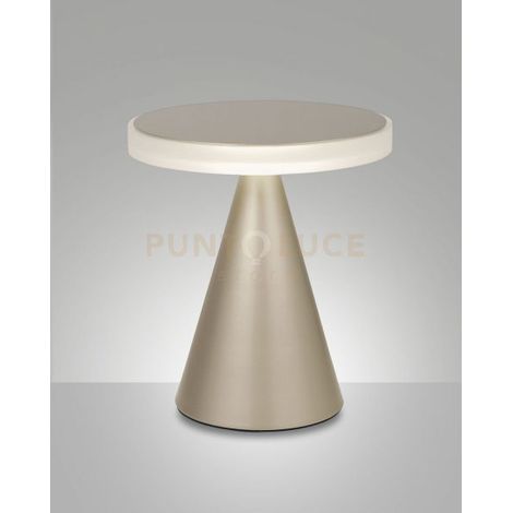 NEUTRA DA TAVOLO ORO OPACO H.27CM A LED 3000K - 12W - 1260 lm DIMMERABILE