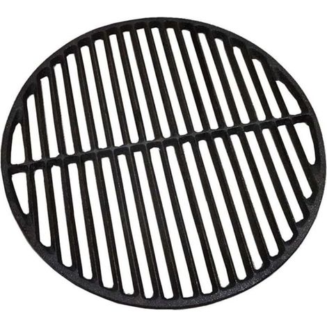 Parrilla redonda en fuente para barbacoa de carbón de madera y gas, 30 cm-45,7 cm, pieza de repuesto, parrilla de barbacoa negra (malla de 35 cm)