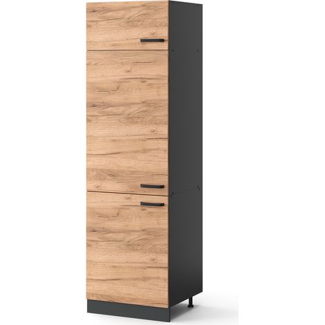 Armoire pour frigo R-Line, Chêne de force doré, 60 cm, Vicco