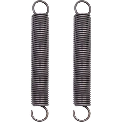 2Pcs Steel Extension Spring Compressed Extended Spring Double Hook Springs - 2x18x150mm