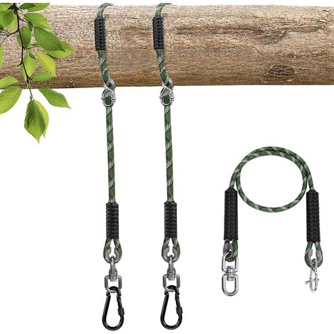 Corde de Hamac, Suspension de Hamac Réglable, Suspension de Fauteuil Suspendu pour Aire de Jeux Extérieure, Fauteuil Suspendu pour Escalade et Yoga (1/5)