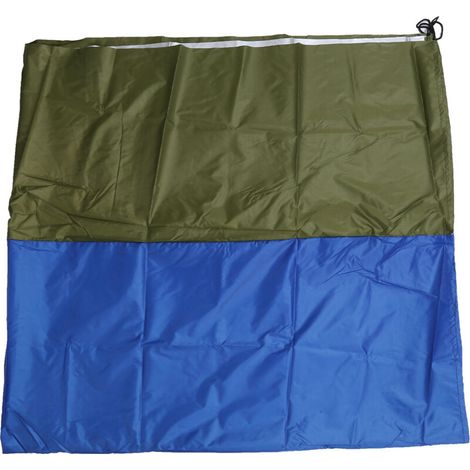 Tapis de plage imperméable et anti-sable pour camping et pique-nique en extérieur - Double couleur vert bleu (1/5)