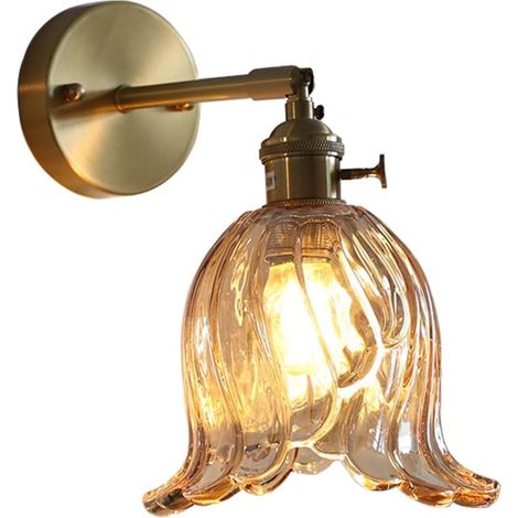 Lampe murale à petite aile ambrée avec lumière chaude LED W veilleuse décorative d'intérieur 220VE27 4 (1/5)