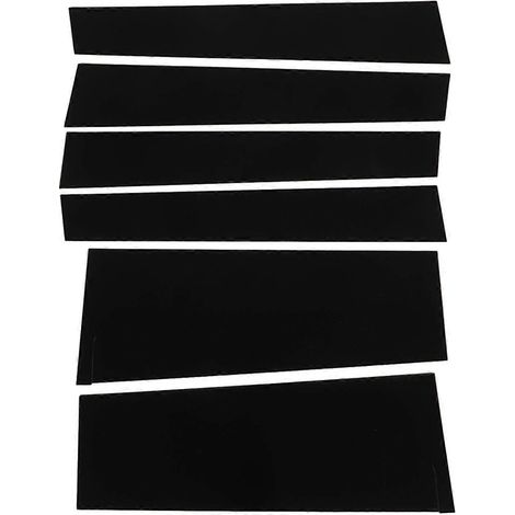 Lot de 6 garnitures de montants de porte B, autocollant extérieur noir brillant pour vitres Freed GB5 GB7 GB8 (1/4)