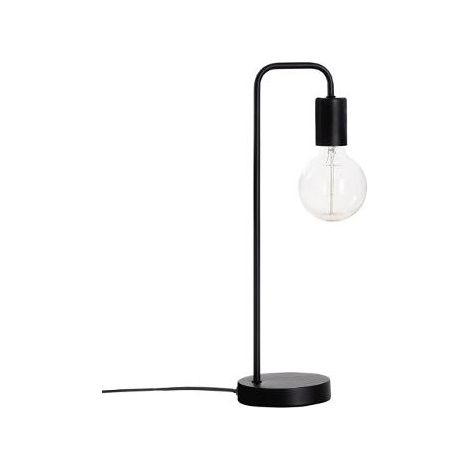 Atmosphera – Lampe de bureau en métal noir – Douille E27 – Puissance 40W – Dimensions 13 x 17 x 45,5 cm – Interrupteur ON/OFF intégré