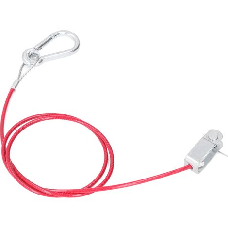 Câble de sécurité 3,3 pi en acier inoxydable, corde anti-chute universelle pour remorque, rupture de sécurité pour voitures (1/5)