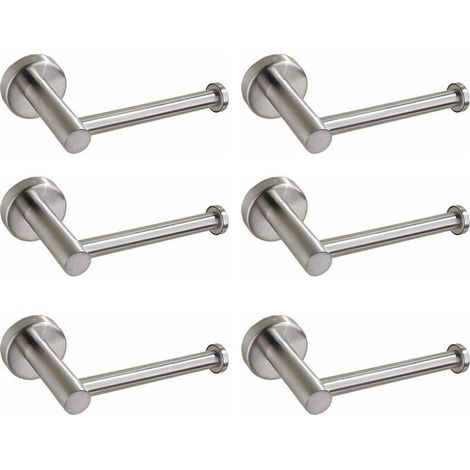 Soporte para 6 rollos de papel higiénico, de acero inoxidable, para montaje en pared en la cocina. (1/4)