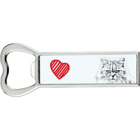 Apribottiglie British Longhair con gatto, apri-frigo personalizzato, regalo unico per uomo di Art-Dog (1/5)