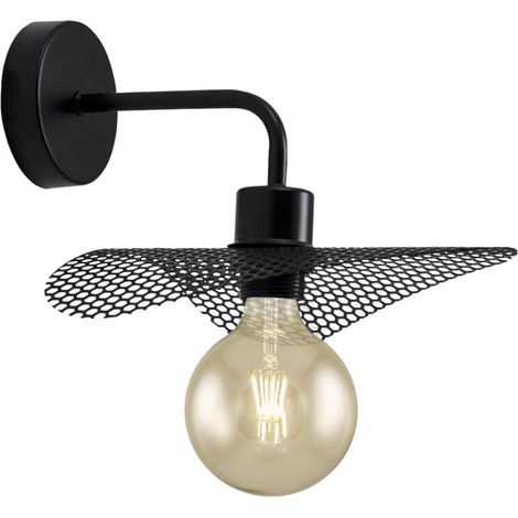 Aplique de pared modelo Guell acabado negro 30 cm(alto)20 cm(ancho)26 cm(largo) (1/2)