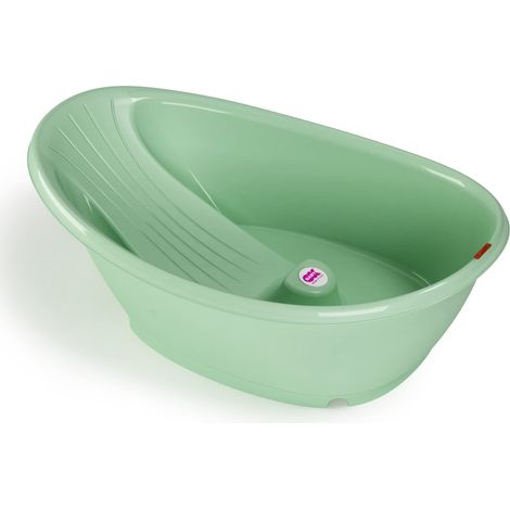 Okbaby Bella Badewanne für Neugeborene 0-12 Monate mit Thermometer - Grün (1/5)