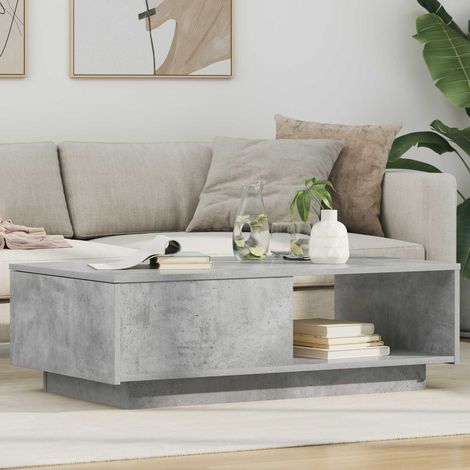 Couchtisch Beton Grau 95 x 55 x 31 cm Holzwerkstoff