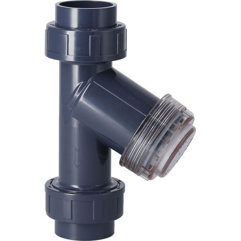 Filtre PVC pour arrosage goutte à goutte, régulateur de débit, filtre en Y pour tuyau d'eau, serre et usage agricole (1/5)