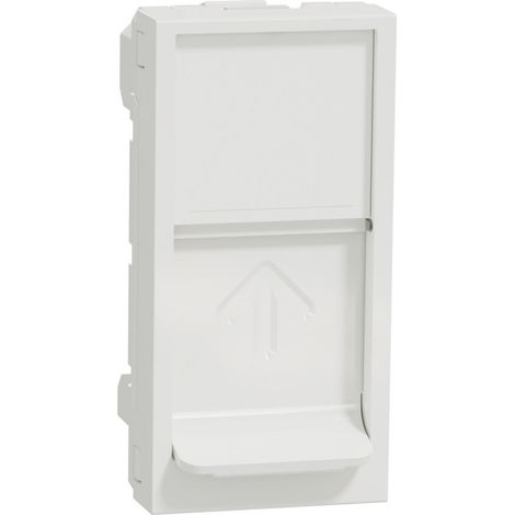 Couvercle RJ45 1 Module Keystone Polaire SCHNEIDER NU946018 (1/2)