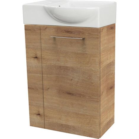 FACKELMANN Set SBC - Ast-Eiche rechts - 45 x 71 x 32 (1/5)