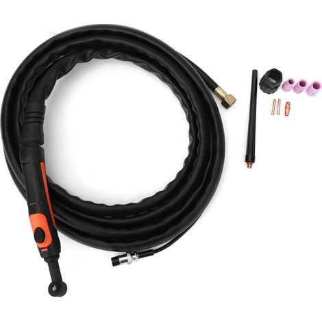 Kit de Torche TIG 9 à interrupteur simple, tiges de tungstène 0,5-1,6 mm, interface air M16x1,5, câble 4 m (1/5)