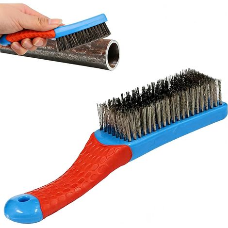 5pcs Brosse Metallique a Main, Brosses en Acier Inoxydable Anti-Rayures, Outil de Nettoyage de Pinceaux, pour Cuisine Usage Industriel (1/5)