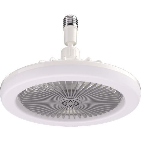 Grey E27 LED Ceiling Fan Lamp With Aromatherapy Function 3 Working Modes No Remote Switch Control Box Set For Home Cooling