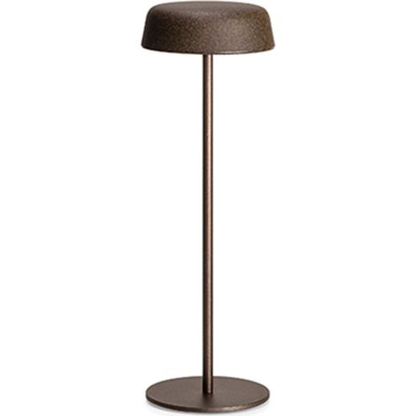 Lampada da tavolo "Fade" metal struttura in polietilene per esterno -Golden Rust (1/4)