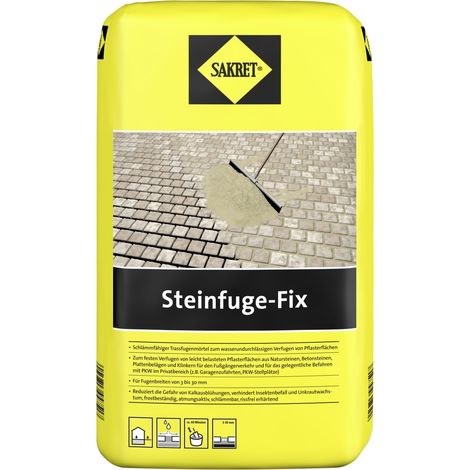 Sakret Steinfuge Fix grau 20 kg Fugenmaterial & Spielsand (1/2)