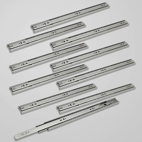 Wolketon 1-10 coppie Guide per cassetti di mobili. Guide per cassetti con cuscinetti a sfera ad estrazione totale. 35kg/45kg 550mm