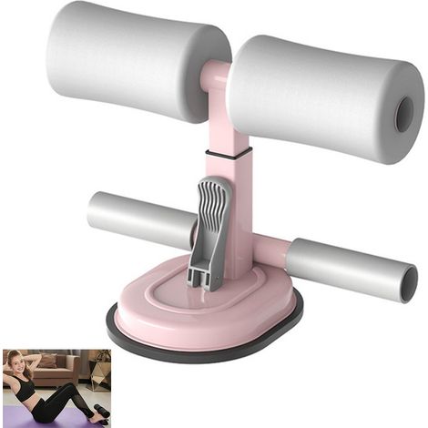 Barre D'Abdominaux Portable - Support Pour Pieds Réglable En Hauteur - Fixation Par Ventouse - Pour Exercice À Domicile - 1 Pièce (1/5)