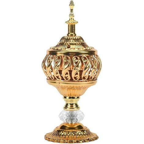 Encensoir arabe bakhoor pour brûle-encens, bougeoir de bureau avec support pour bâtons et cônes, décoration orientale