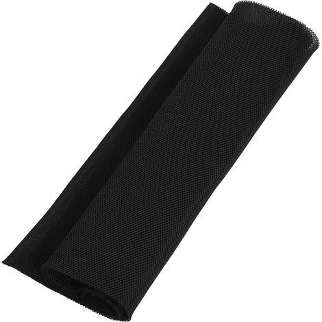 1,4 m x 0,5 m Staubdichtes Schutzgewebe für Lautsprecher, schwarzes Maschengitter (1/5)