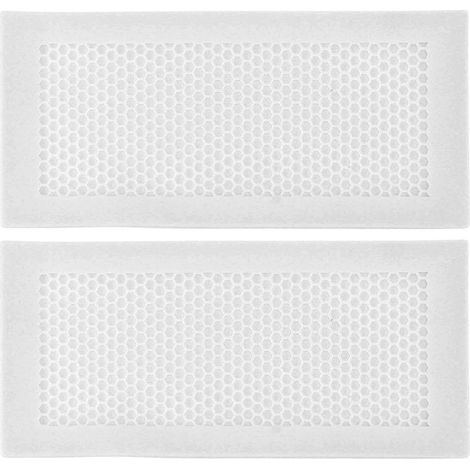 Cache-poussière bébé 2 pièces, protection enfant douce silicone blanc pour sol maison, anti-cheveux insectes débris. (1/5)