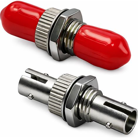 Adaptador de fibra óptica Qoltec ST/UPC Simplex Multimodo (1/4)
