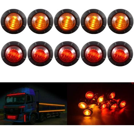 3/4" runde LED-Blinker vorne, hinten, seitlich, wasserfest