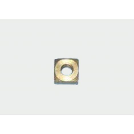 Tuerca mango tapa olla 7x7x3 mm. M4 laton