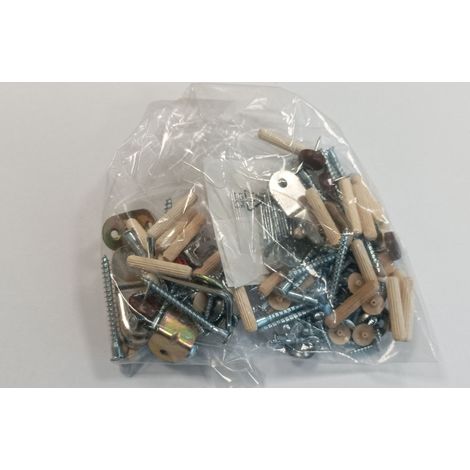 R KIT MONTAGGIO X KIT ARMADIO 3 ANTE + 4 CASSETTI 135X52X200H ROVERE