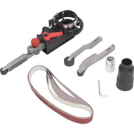 Adaptateur M10 pour meuleuse d'angle vers ponceuse à bande, accessoire de ponçage et de polissage pour verre, bois et plastique, largeur 15 mm (1/5)
