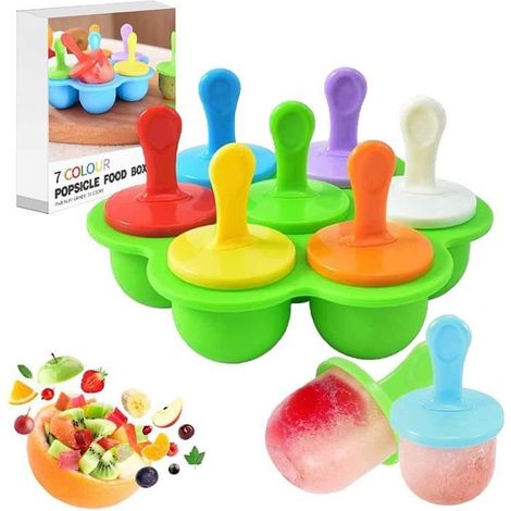 Mini Moule à Glace,Popsicle Moules DIY Réutilisable,Moulle pour Glace Silicone,Pas de BPA,Idéal pour Les Enfants et Les Adultes-vert (1/4)