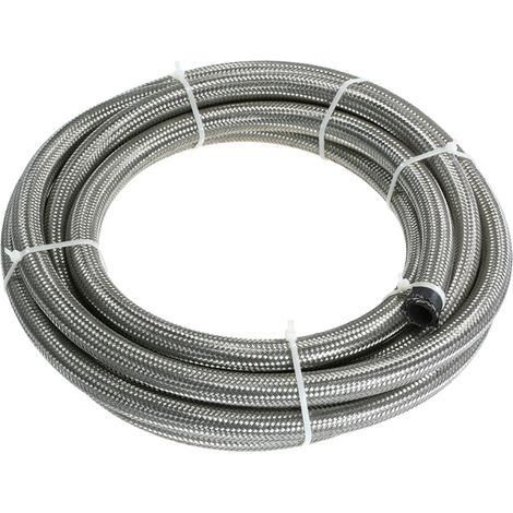 Manguera de combustible trenzada de acero inoxidable AN-6 AN6 para enfriador de aceite, 1,5 m (1/5)