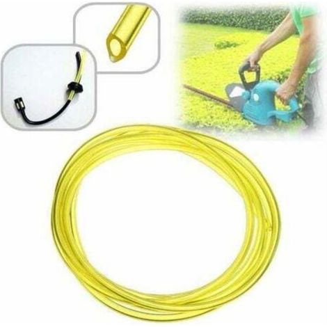 Tuyau Durite Essence - Polyuréthane Résistant Huile Carburant - Pour Tronçonneuse Souffleur Nettoyeur Haute Pression Désherbeur Taille-Bordures - 4 x 1,5 M (1/5)