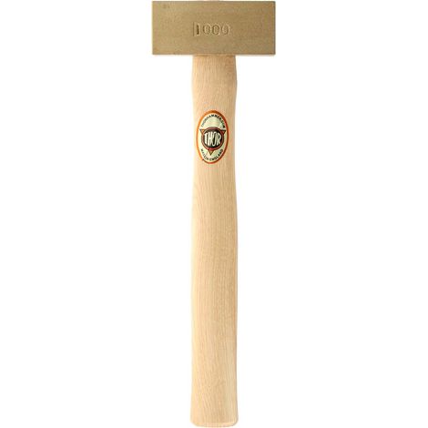 Rs Pro – Maillet en bois 1.0kg – Tête en laiton pour chocs fermes – Prise confortable – Pour travaux de précision (1/3)