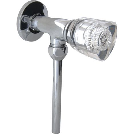 GS Pissoir-Spülventil 1/2" Griff glasklar